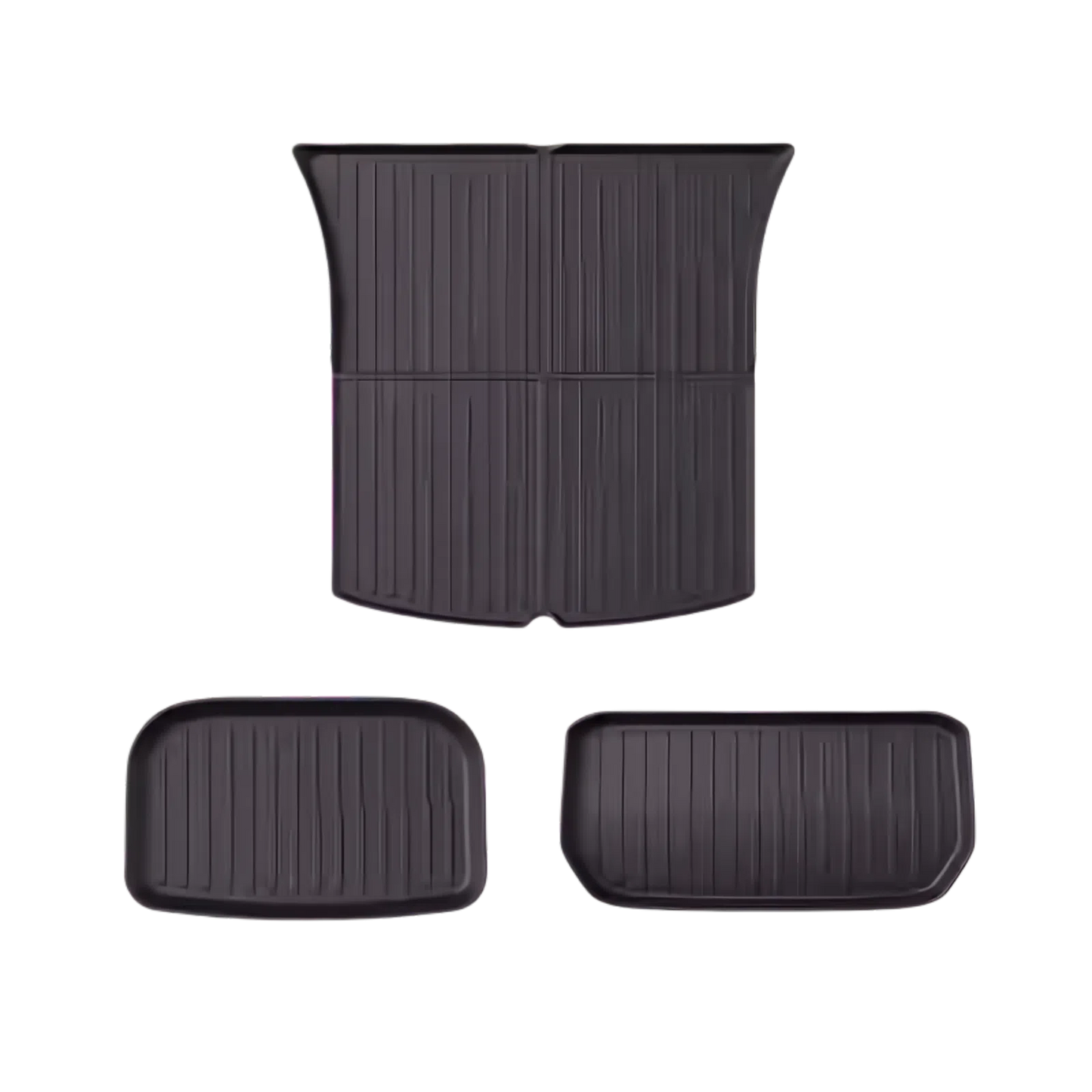 TOPABYTE TPE Front & Rear Trunk Mats Rear Seat Protector for New Model Y Juniper 2025+ (3-Pieces)