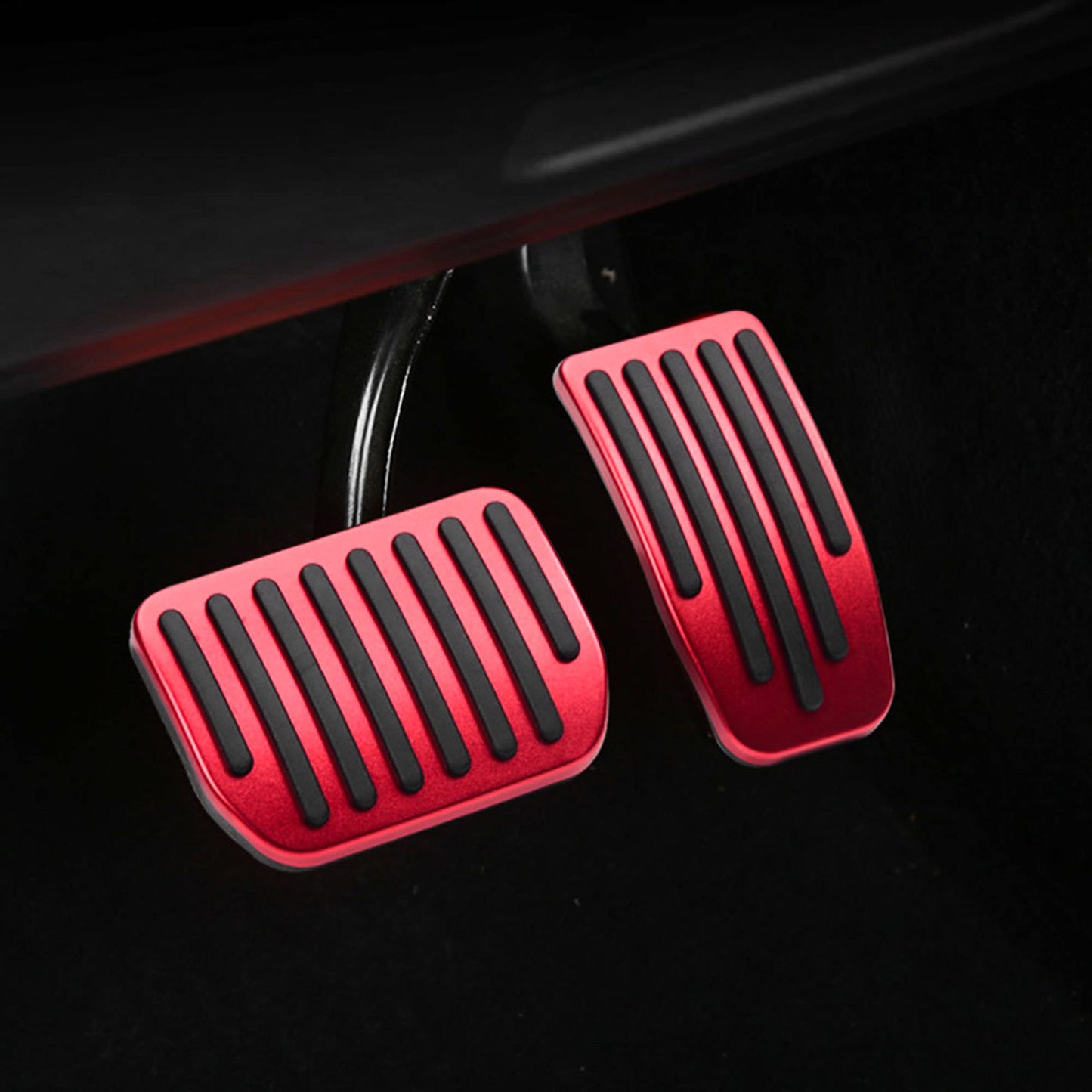 TOPABYTE Foot Pedals Brake Ruel Foot Rest Pads For 2017-2025+ Model 3 Y S X