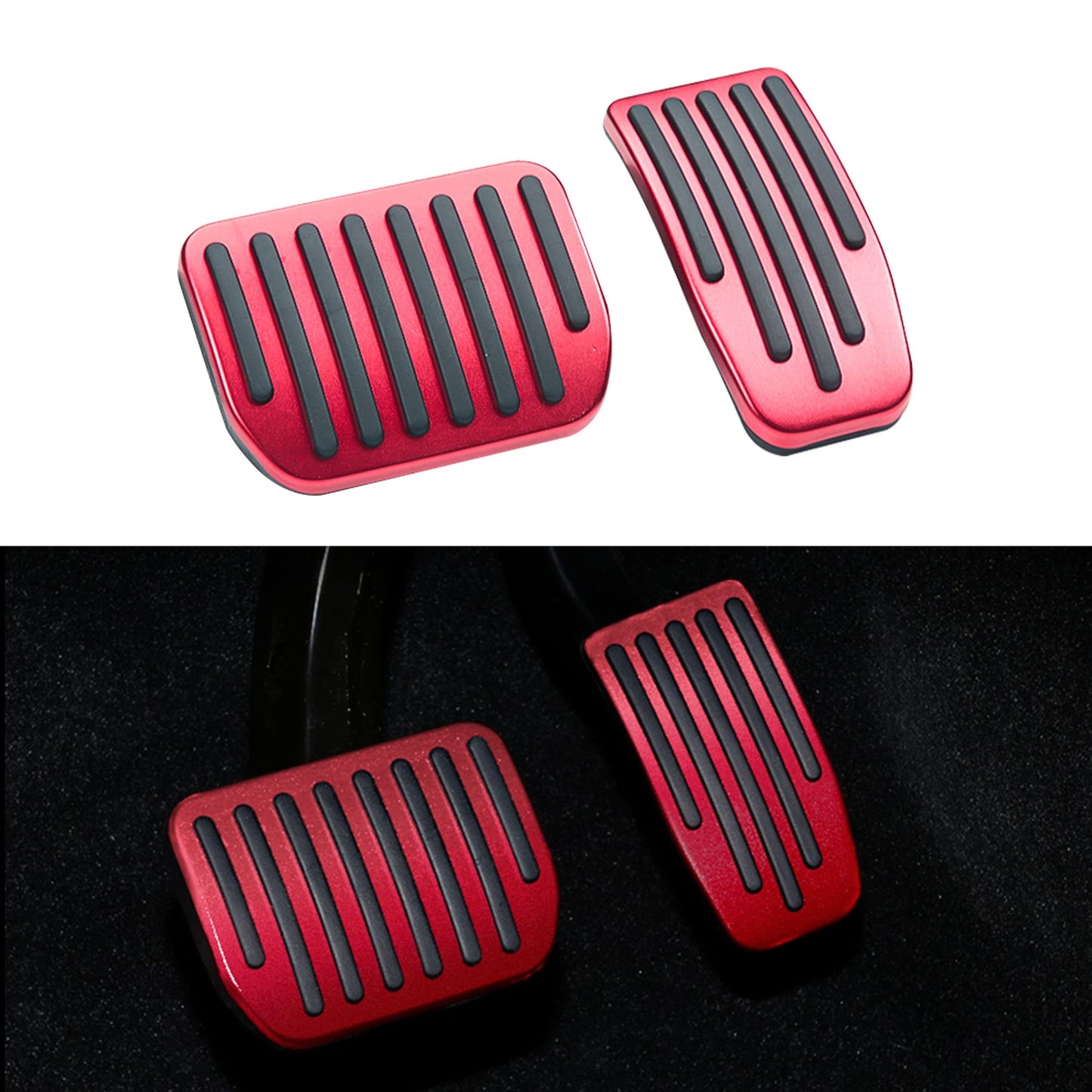 TOPABYTE Foot Pedals Brake Ruel Foot Rest Pads For 2017-2025+ Model 3 Y S X