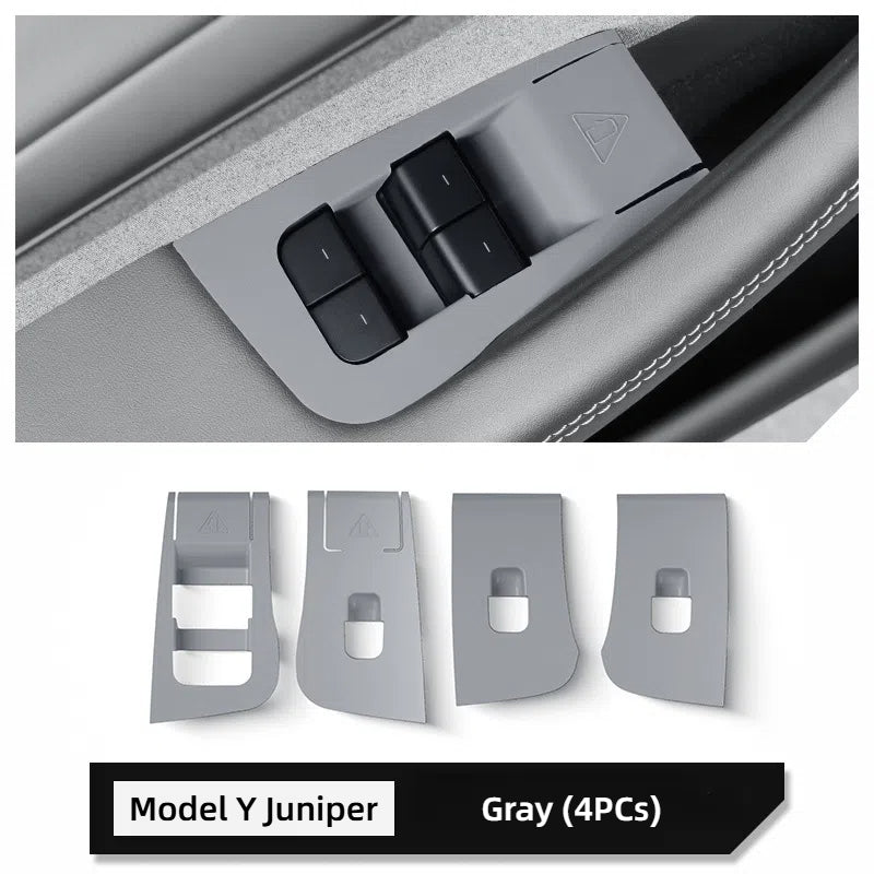 TOPABYTE Silicone Window Lift Switch Buttons Cover Panel for New Model Y Juniper