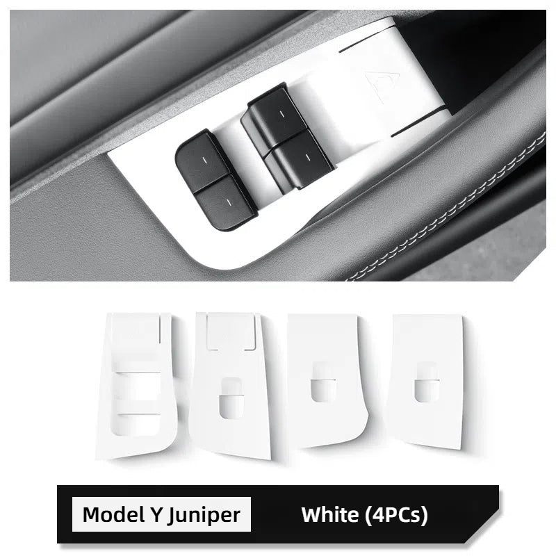 TOPABYTE Silicone Window Lift Switch Buttons Cover Panel for New Model Y Juniper