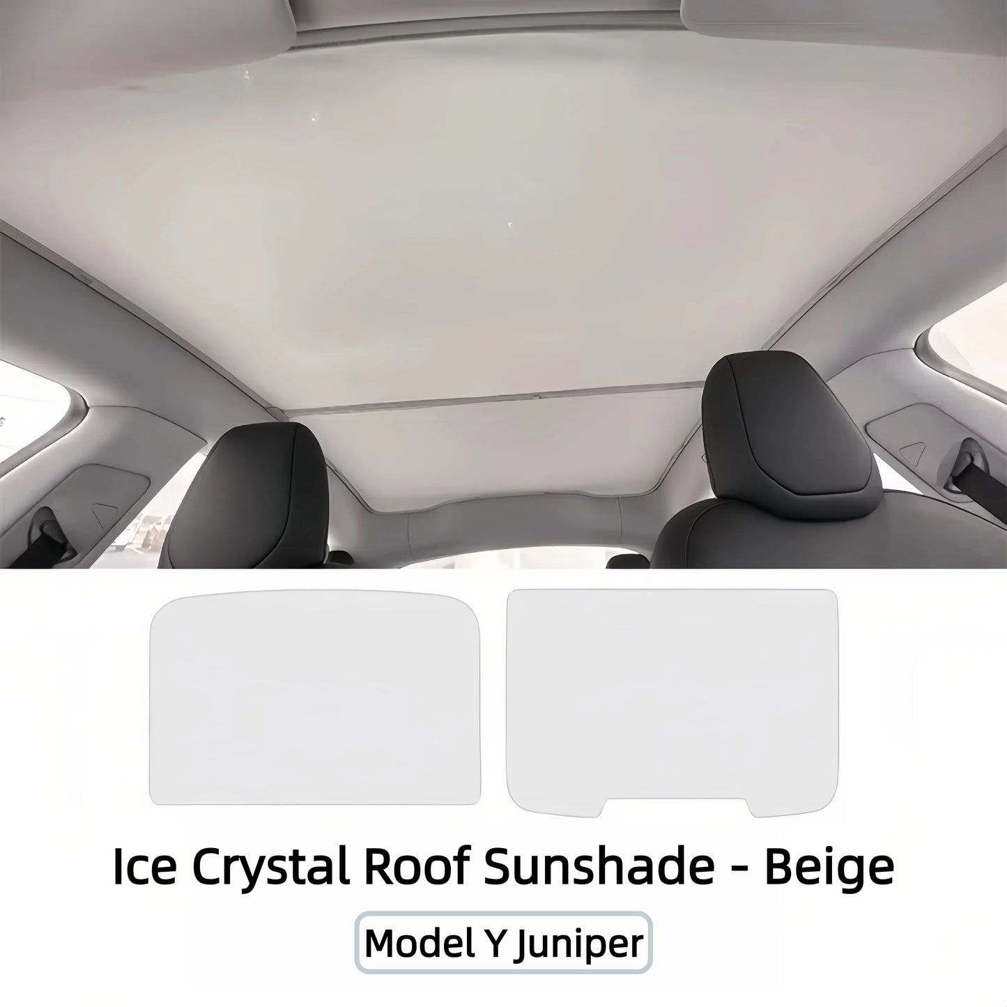 TOPABYTE Roof Sunshade Ice Crystal Net for Model Y 2020-2025 Juniper & Model 3 2018-2025 Highland
