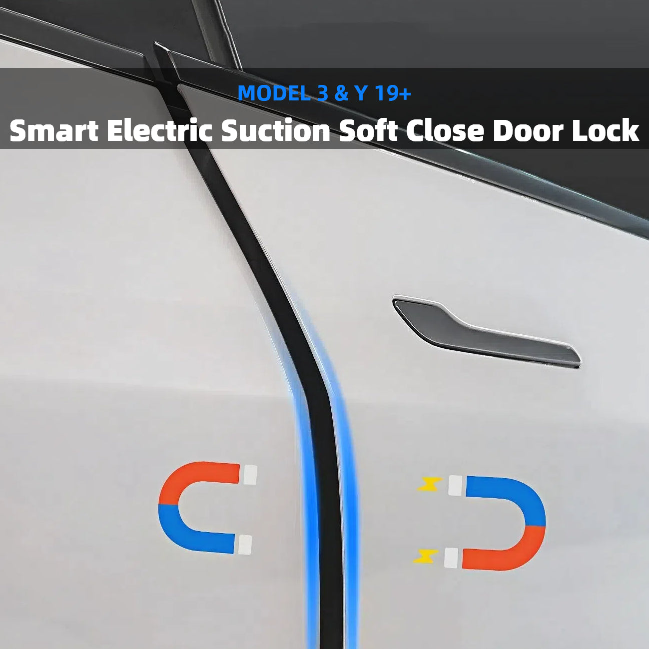 Topabyte Smart Electric Aspiration sans fil Soft Close Door Lock pour le modèle 3 et Y 19+