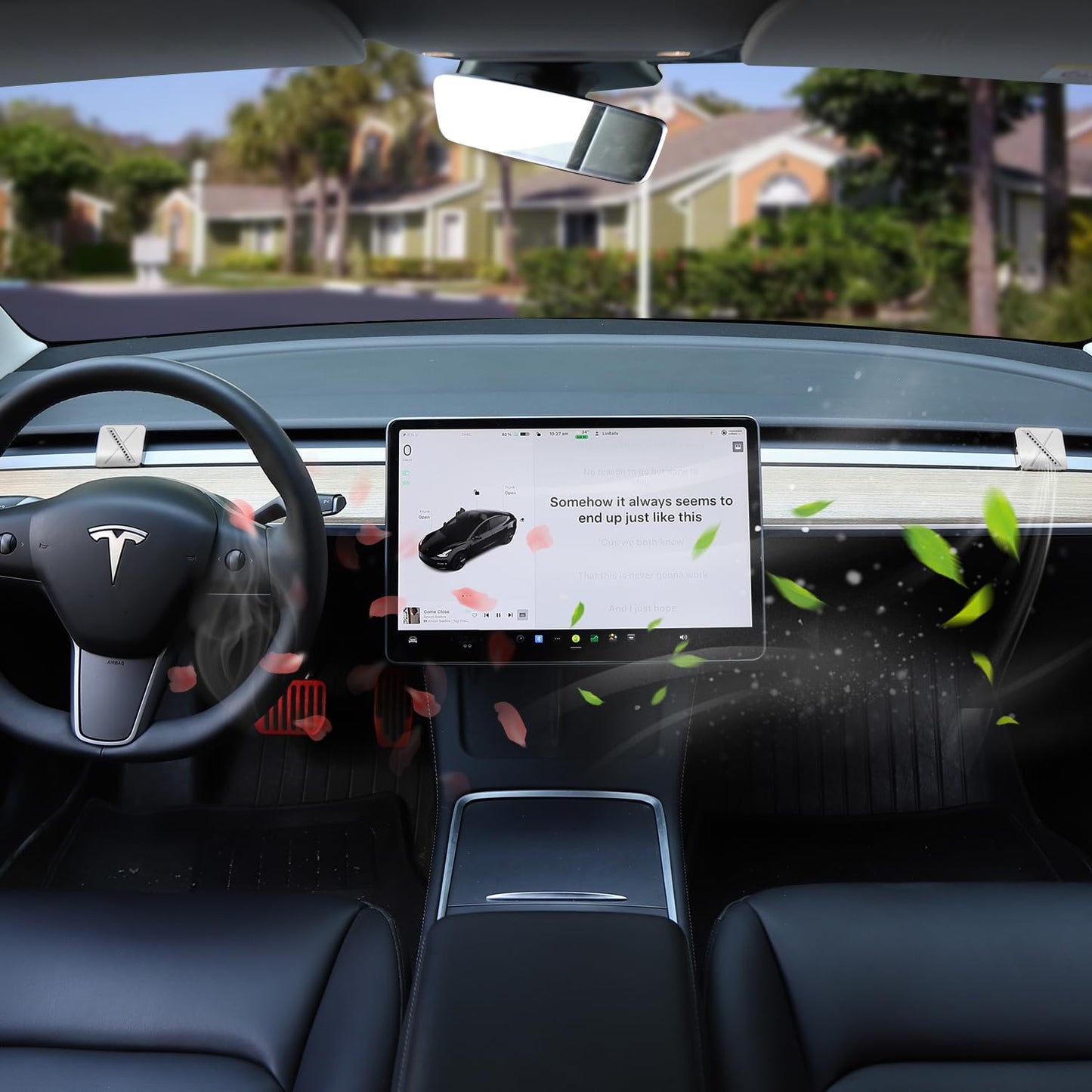 TOPABYTE Vent Car Air Freshener for Model 3 Before 2023 Oct. & Model Y 2020-2024