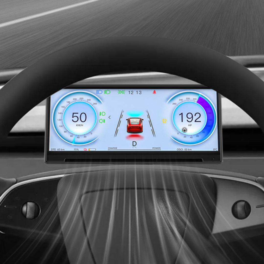TOPABYTE 8.9'' Dashboard Screen Display with Front Camera For Model 3/Highland/Y/Juniper