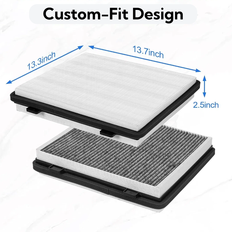 TOPABYTE HEPA Air Filter Replacement Activated Carbon for 2024+ Cybertruck (1 Pack)
