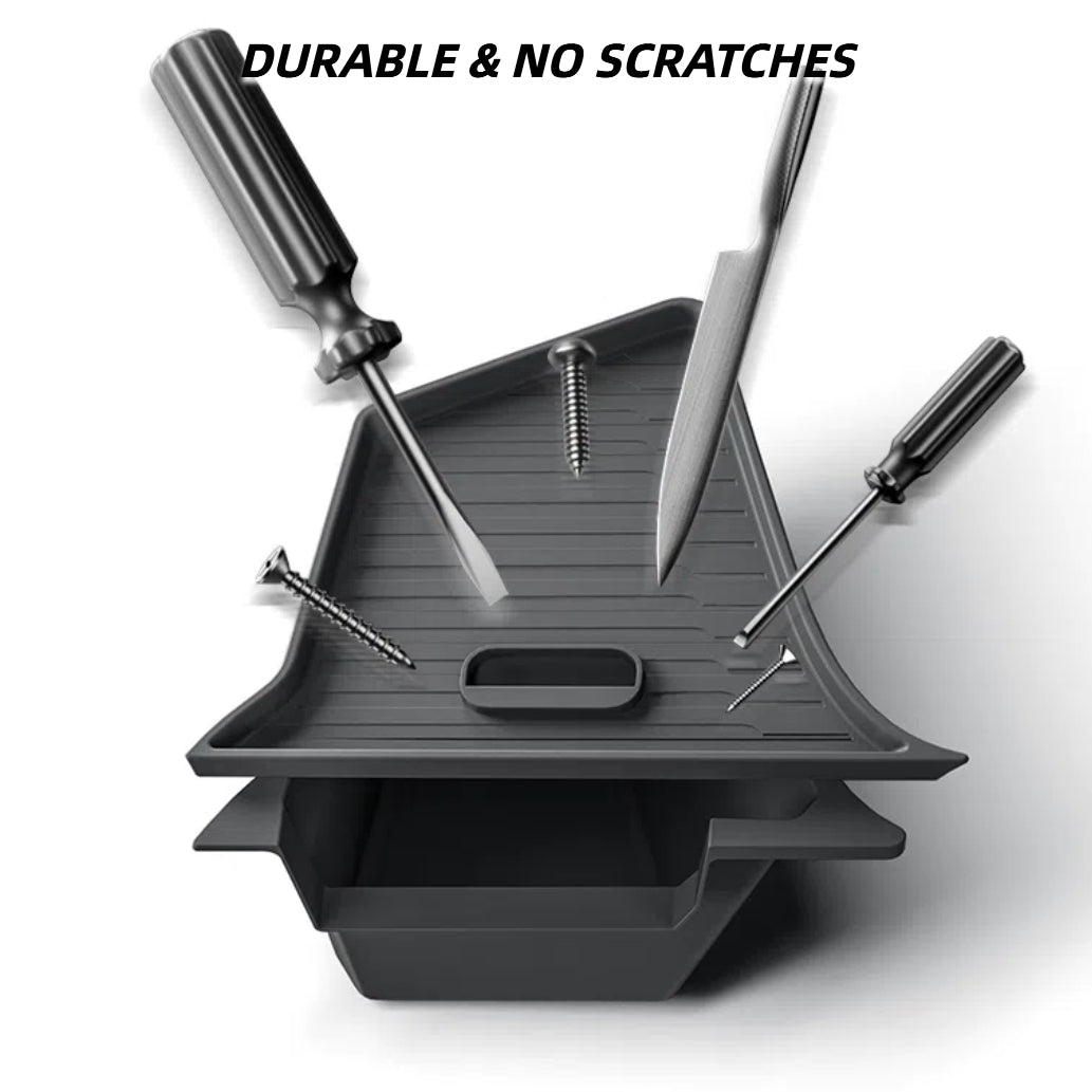 TOPABYTE Rear Trunk Organizer Storage Box Bins for New Model Y Juniper 2025+