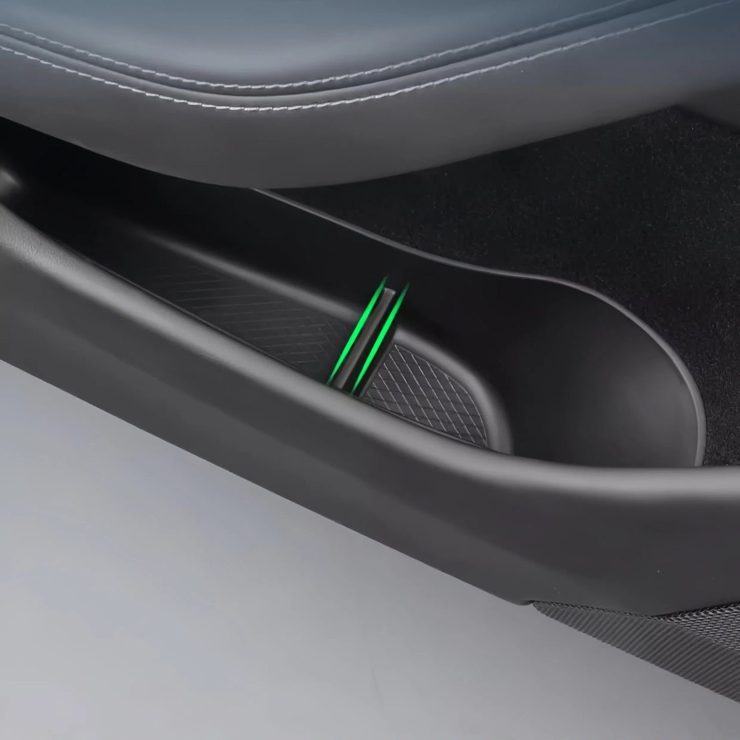 Side Door Storage Organizer Tray for Model 3 Highland Model Y 2020-2025+ Juniper (Black)