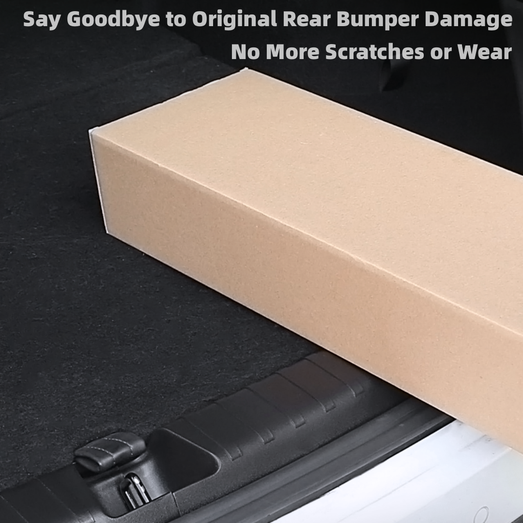 TOPABYTE Rear Trunk Bumper Guard Sill TPE Protector For Model Y 2020-2024 (Segmented, Black)
