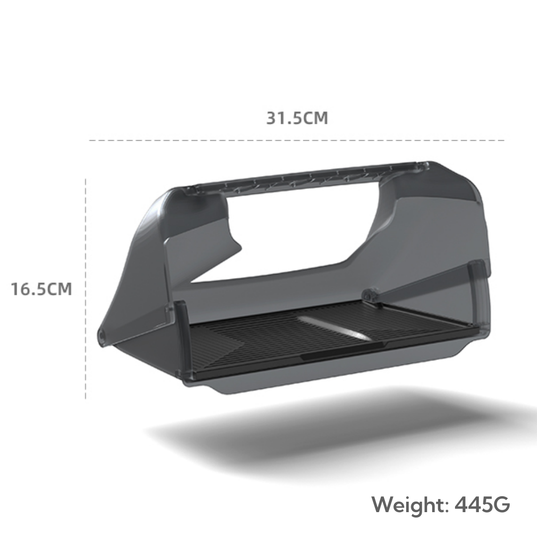 TOPABYTE ABS Matte Black Under Screen Storage Box for Model 3/Highland/Y/Juniper