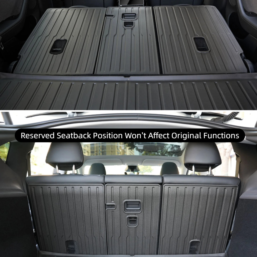 TOPABYTE TPE Front & Rear Trunk Mats Rear Seat Protector for New Model Y Juniper 2025+ (3-Pieces)