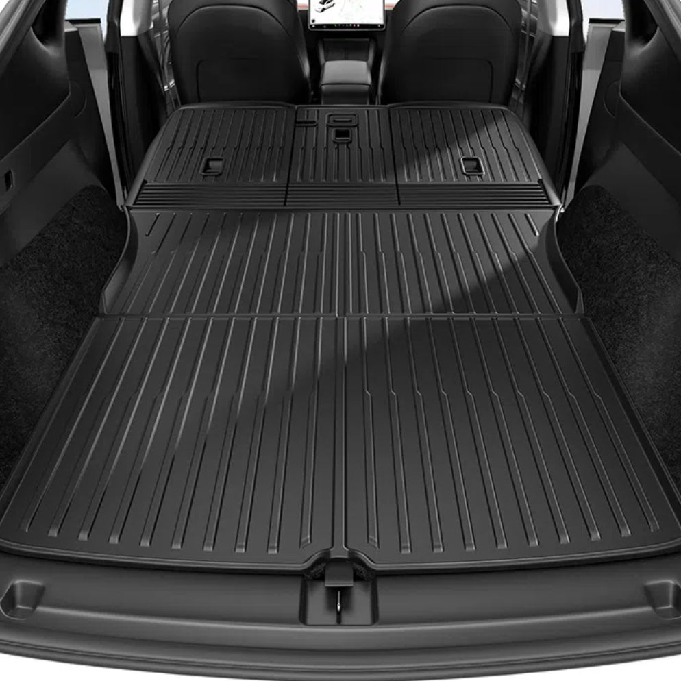 TOPABYTE TPE Front & Rear Trunk Mats Rear Seat Protector for New Model Y Juniper 2025+ (3-Pieces)