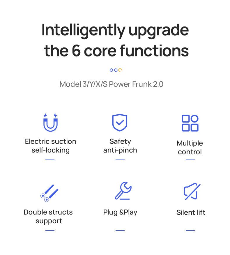 TOPABYTE Power Frunk 2.0 for Model 3/Highland/Y/Juniper/S/X