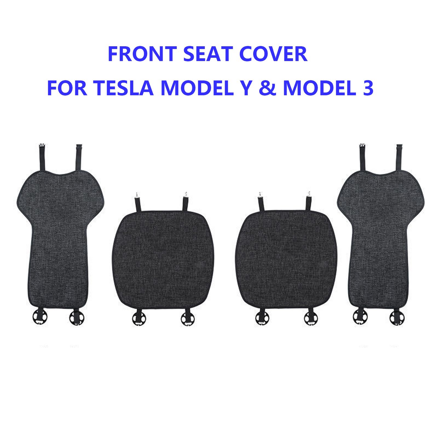 TOPABYTE Car Seat Linen Cushion for Model Y 3 2019-2025 Highland Juniper
