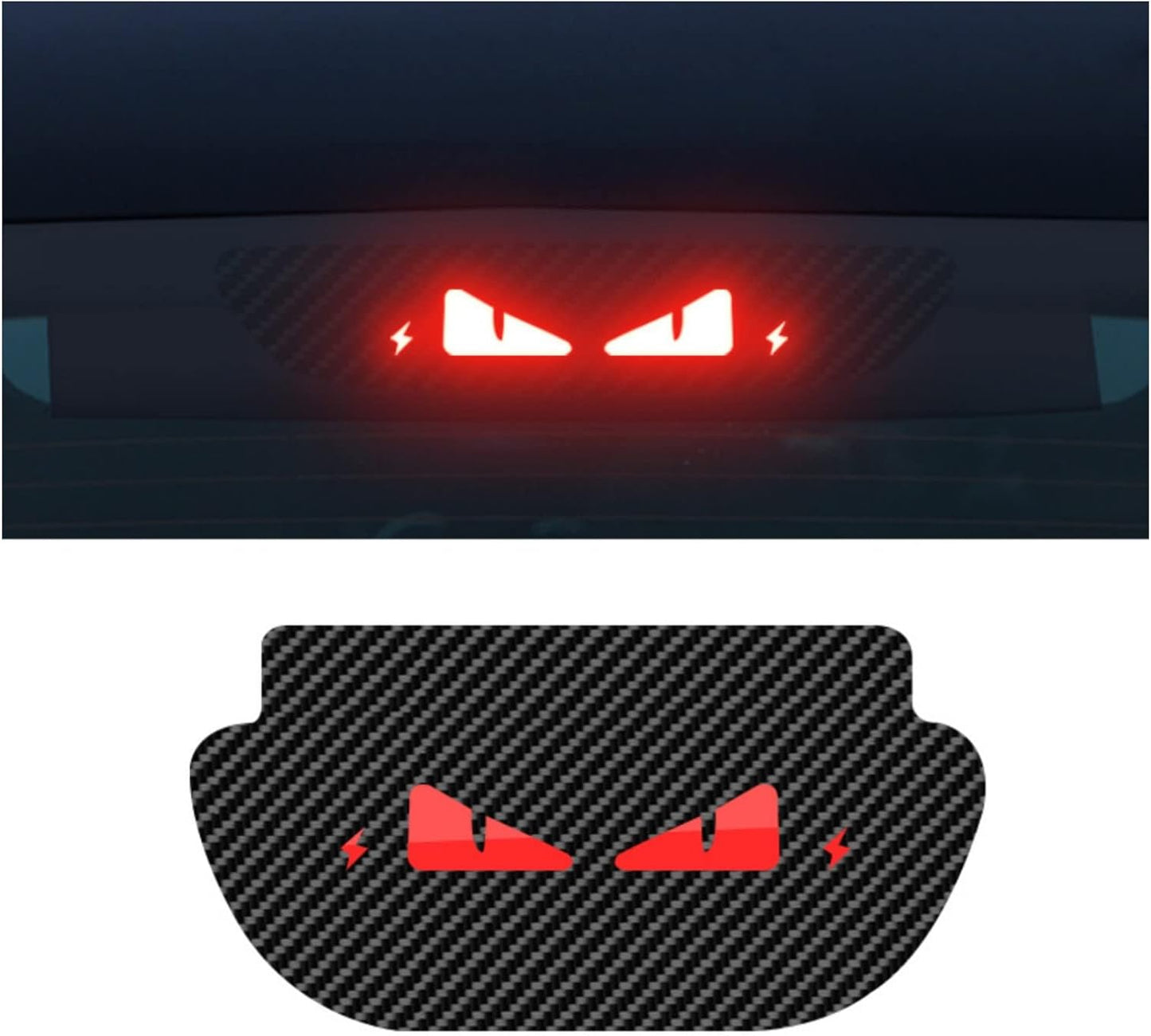 TOPABYTE High-mounted Lamp Garnish / High Brake Light Sticker for All Model 3 & Y 2017-2025