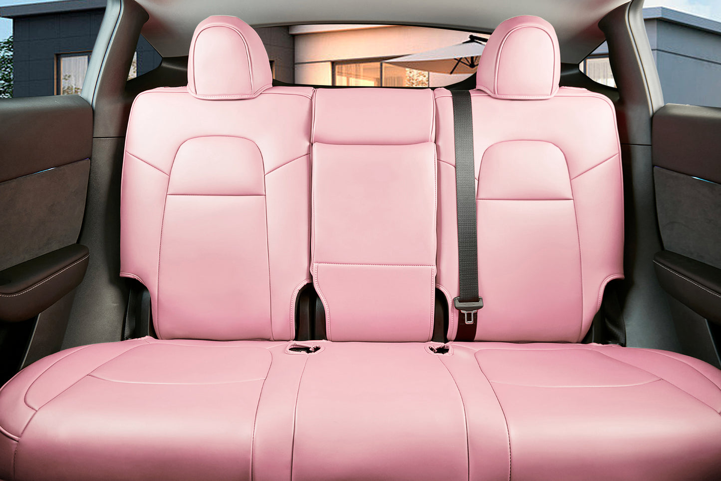 Skórzane siedzenia Topabyte Covers Pełny zestaw dla Model Y 3 i Highland