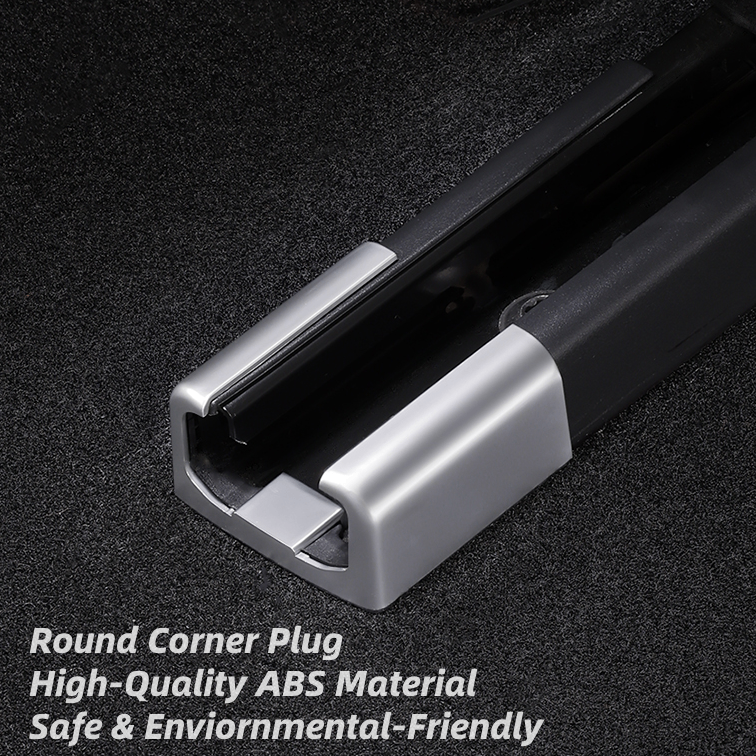 TOPABYTE Rear Seat Slide Rail Anti Kick Plug Buckle ABS For Model 3/Highland