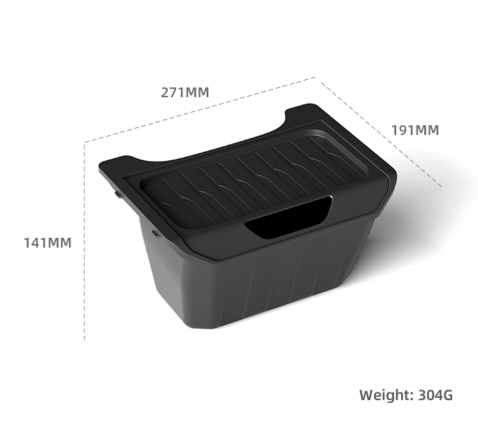 TOPABYTE Rear Seat Storage Box for Model Y 2020-2025 Juniper Center Console