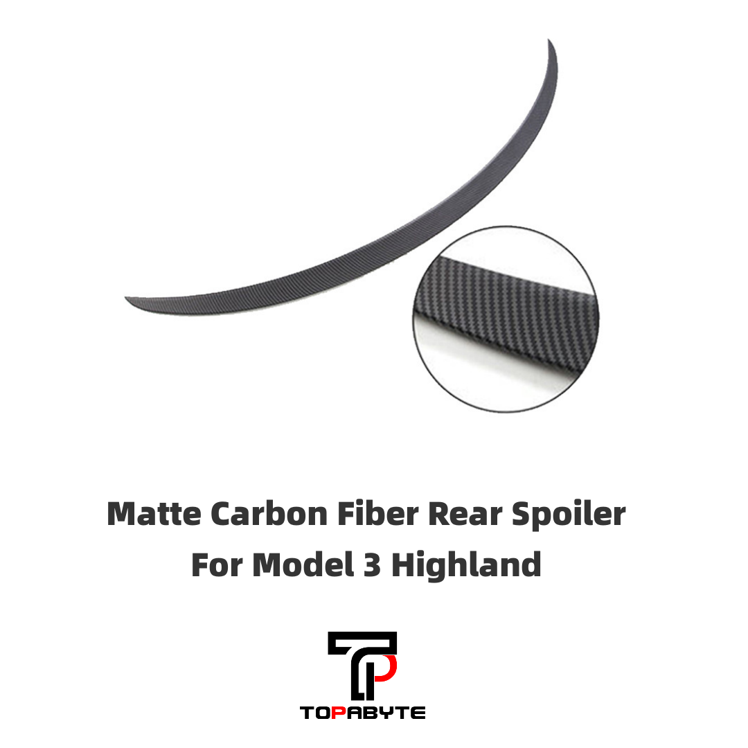 TOPABYTE Rear Spoiler Wing Lip for Model 3 Highland 2024 2025
