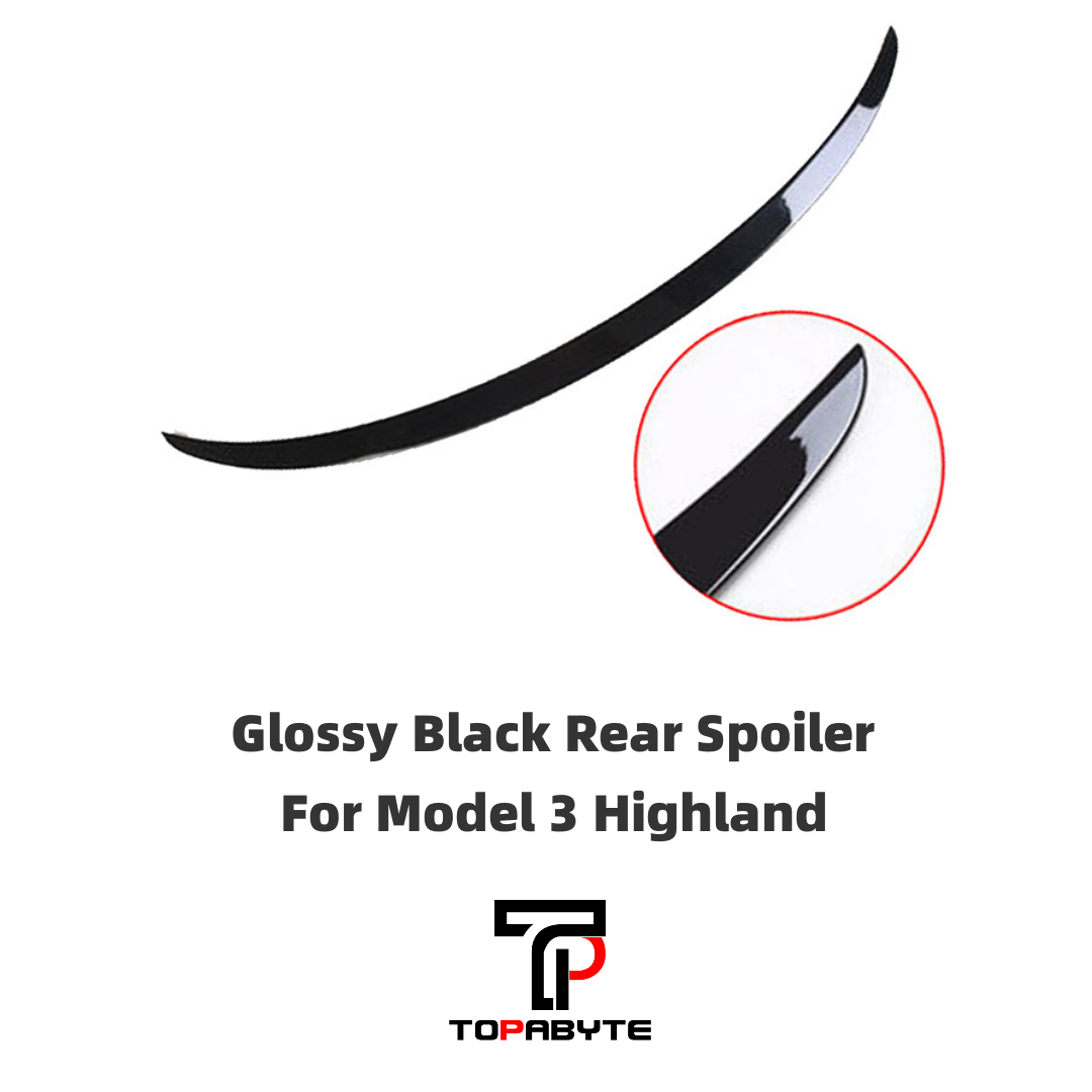 TOPABYTE Rear Spoiler Wing Lip for Model 3 Highland 2024 2025