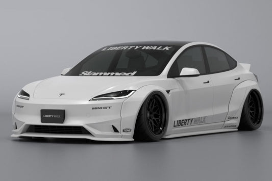 Liberty Walk Unveils Wildly Customized Tesla Model 3