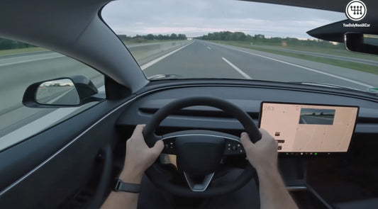 Tesla 2024 New Model 3 Highland Performance Proves Its Mettle on the Autobahn, Handling High Speeds with Ease