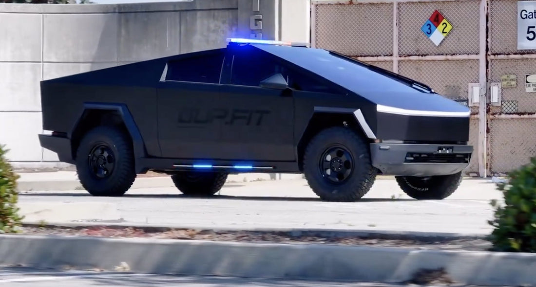 Tesla Cybertruck Transforms into a Futuristic Police Cruiser