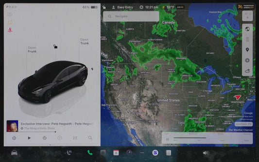 Tesla Introduces Weather Radar for Older Vehicles