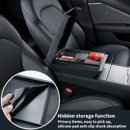 TOPABYTE Armrest Elbow Rest Support Cover & Organizer for Model 3/Y/Highland