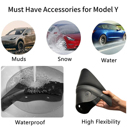 Topabyte Mud Flaps Splash Guards 4pcs per Model Y 2020-2025