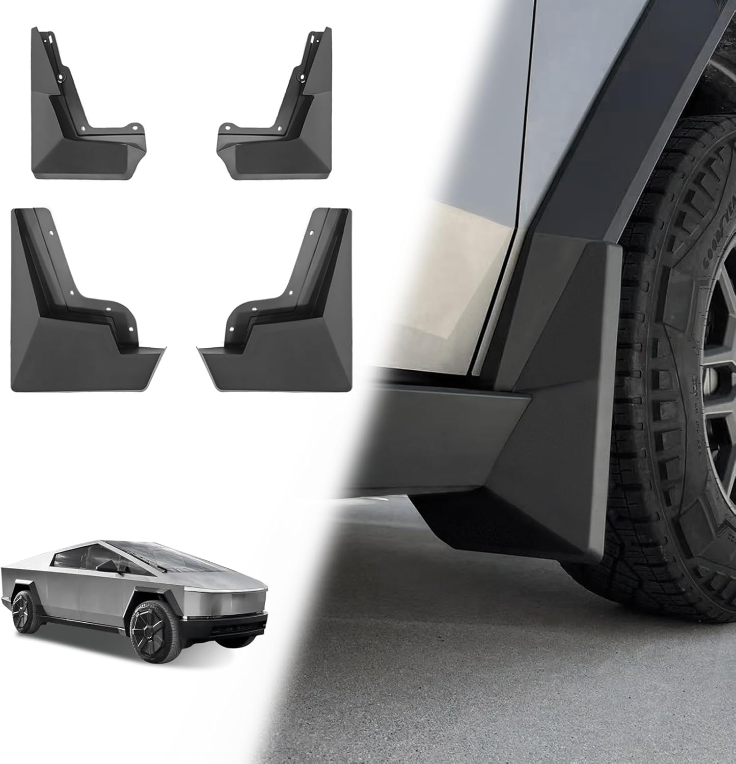 TOPABYTE Mud Flaps for Cybertruck (4PCs)