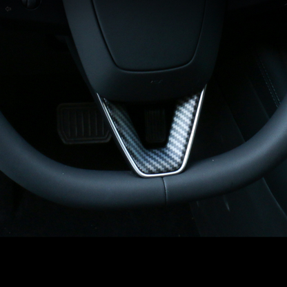 TOPABYTE Steering Wheel Wrap Sticker Cover for Model 3 Highland