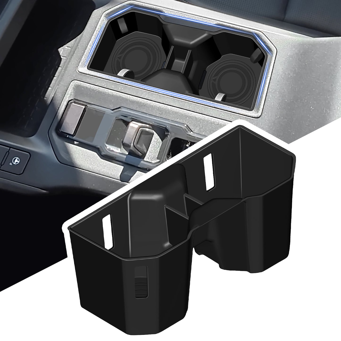 Silicone Cup Holder Inserts for Toyota RAV4 2026 Accessories, Non-Slip Silicone Center Console Protector Organizer to Prevent Spills & Scratches for RAV4 Interior Accessories