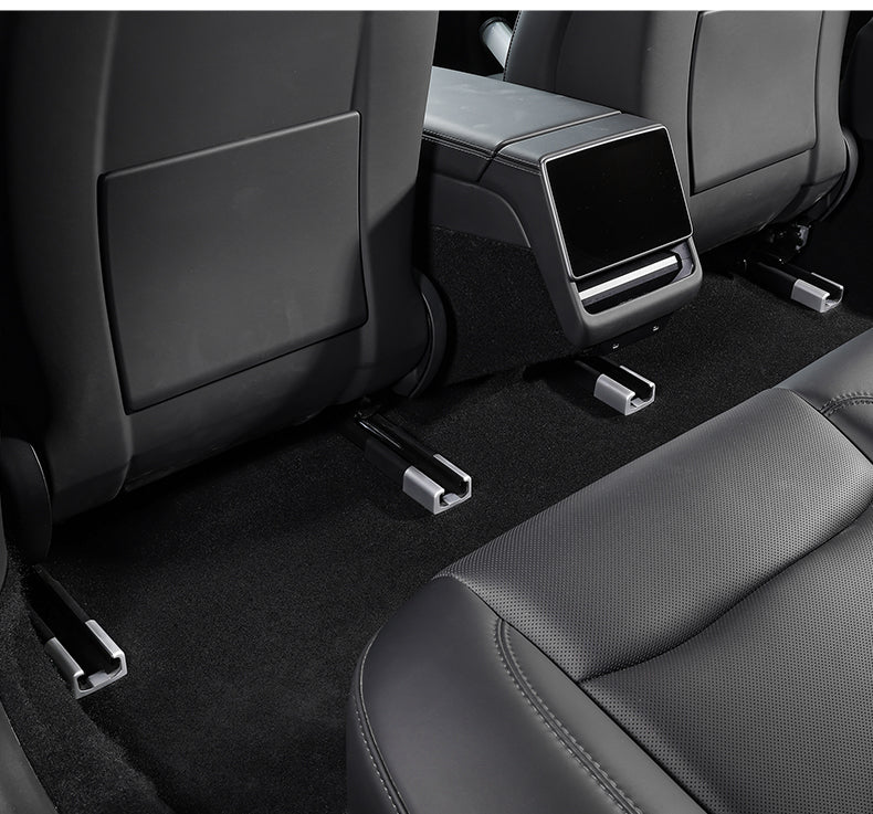 TOPABYTE Rear Seat Slide Rail Anti Kick Plug Buckle ABS For Model 3/Highland/Y