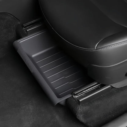 TOPABYTE Under Seat Storage Tray Hidden Organizer for Model Y Front Seats (Black White Grey)