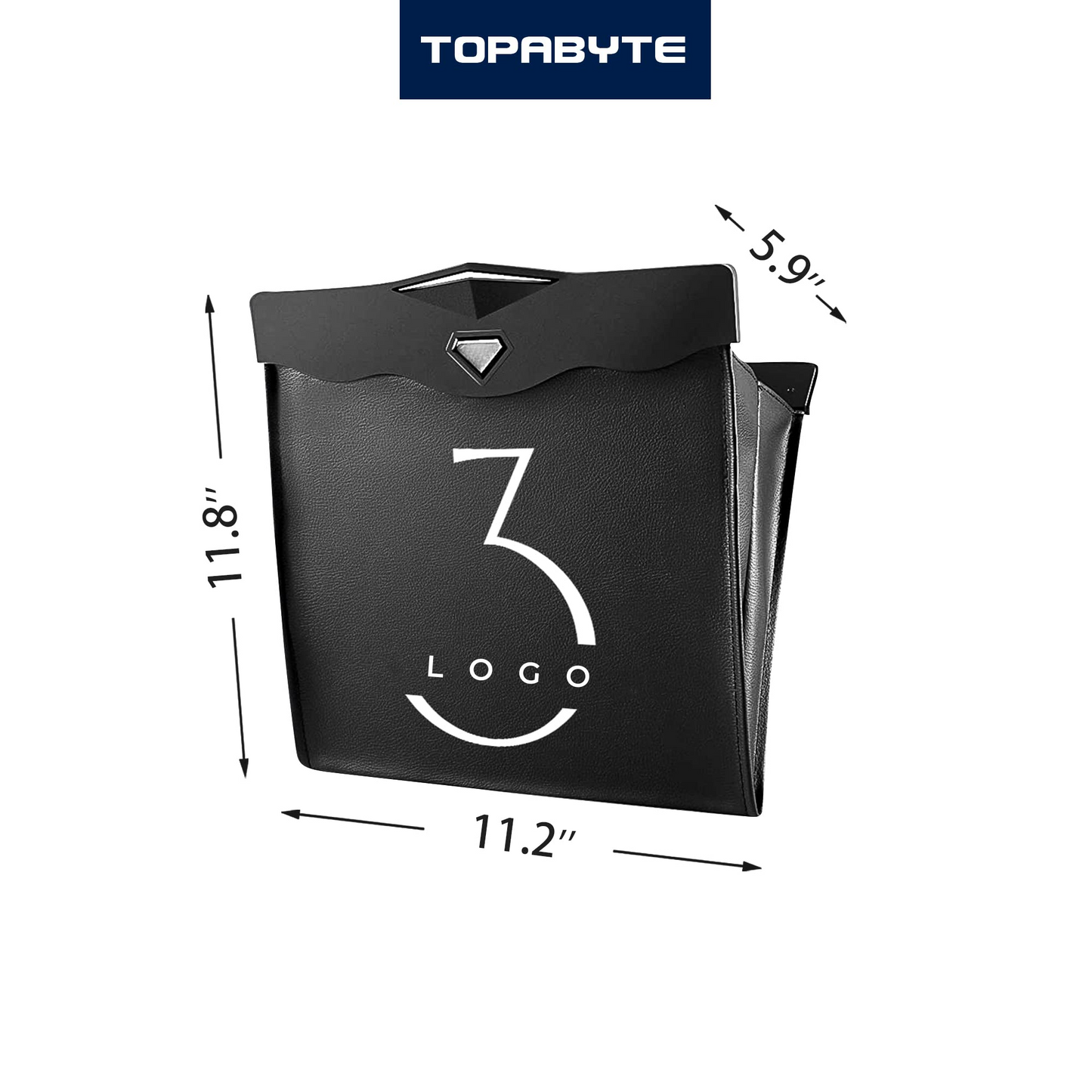 TOPABYTE Back Seat Garbage Bag Hanging Organizer for All Model 3Y including 2024 Highland