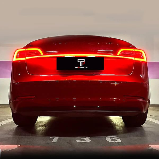 TOPABYTE Full-Width Through Taillight for Model Y 2020-2023 & Model 3 2017-2023 Before Oct.