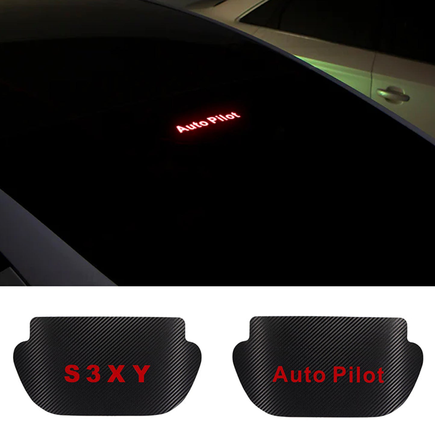 TOPABYTE High-mounted Lamp Garnish / High Brake Light Sticker for All Model 3 & Y