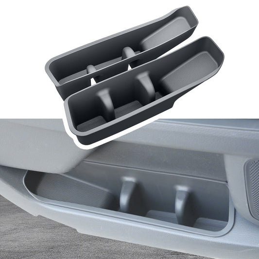 Car Door Organizer Tray for Sienna 2021 2022 2023 2024 2025 2026 Front Door Side Storage Box Organizer Tray Pocket Armrest Container Interior Accessories for Sienna (2PCS)