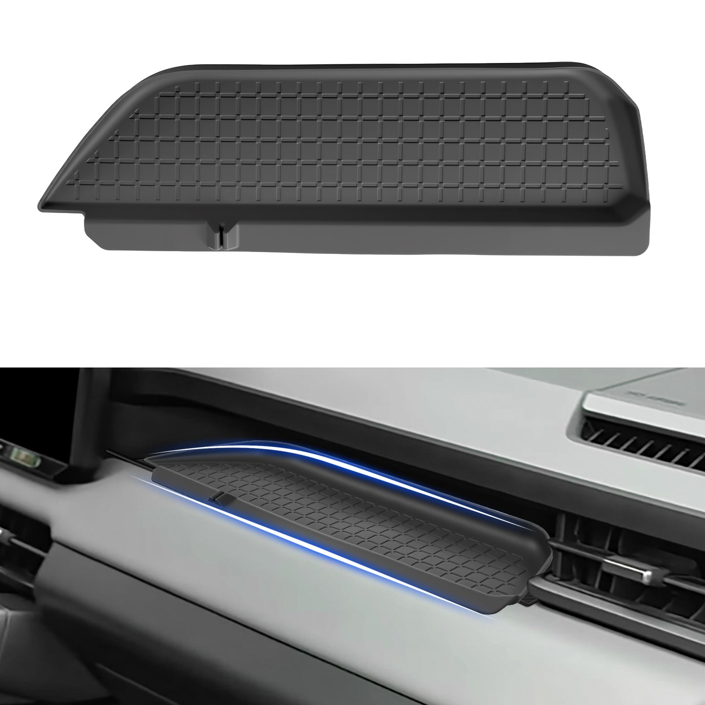 Silicone Passenger Storage Organizer Mat for Toyota RAV4 2026 Silicone Glove Box Organizer Tray Interior Compatible for RAV4 2026 Insert Accessories