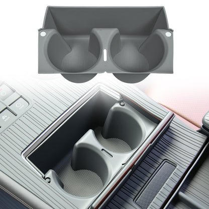 Center Console Cup Holder Insert for Sienna 2021 2022 2023 2024 2025 2026 Upgraded Organizer TPE Cup Holder for Sienna Interior Accessories