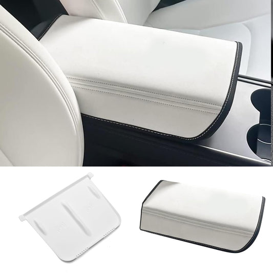 TOPABYTE Armrest Cover With Silicone Wireless Charging Mat For Model Y 3