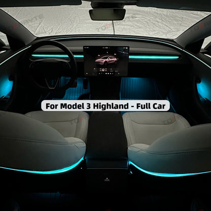 TOPABYTE Ambient Lighting Kit Interior Upgrade for Model 3Y