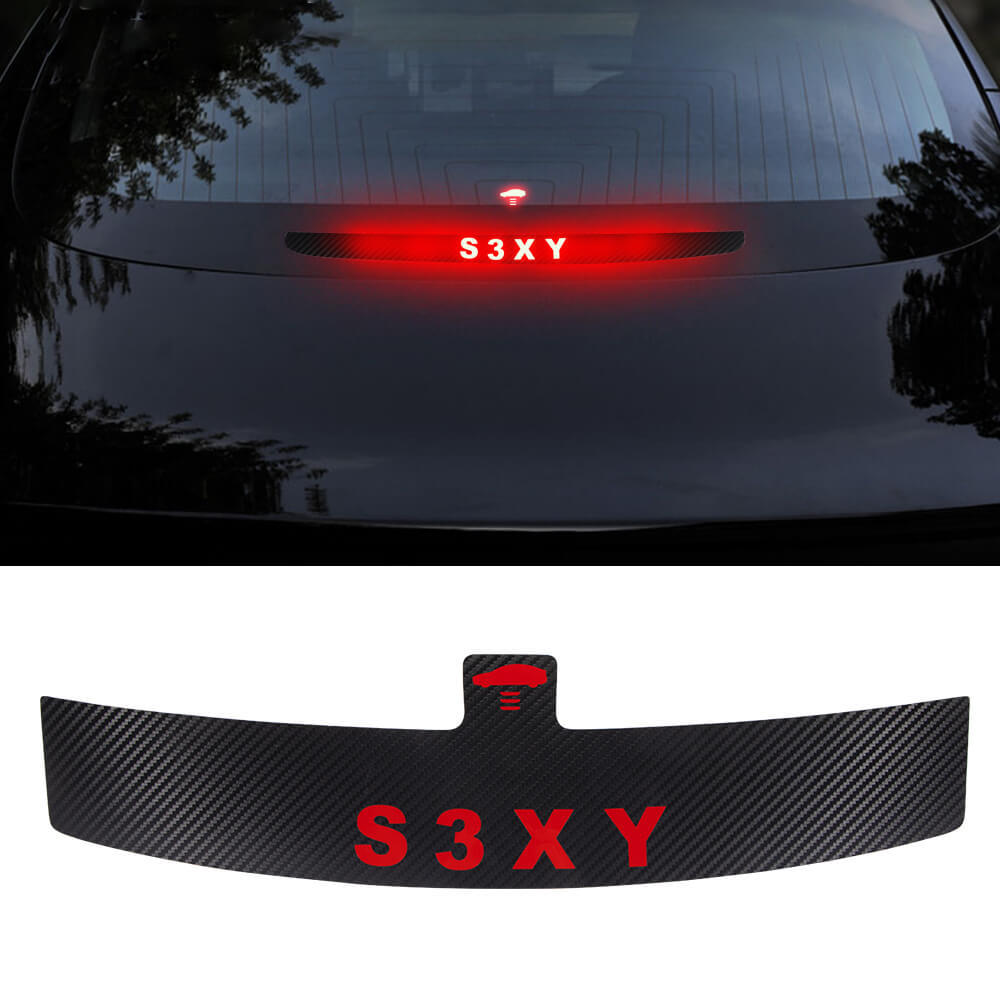 TOPABYTE High-mounted Lamp Garnish / High Brake Light Sticker for All Model 3 & Y