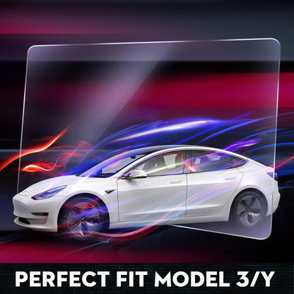 TOPABYTE Tempered Glass Screen Protector for Model 3 Y S X