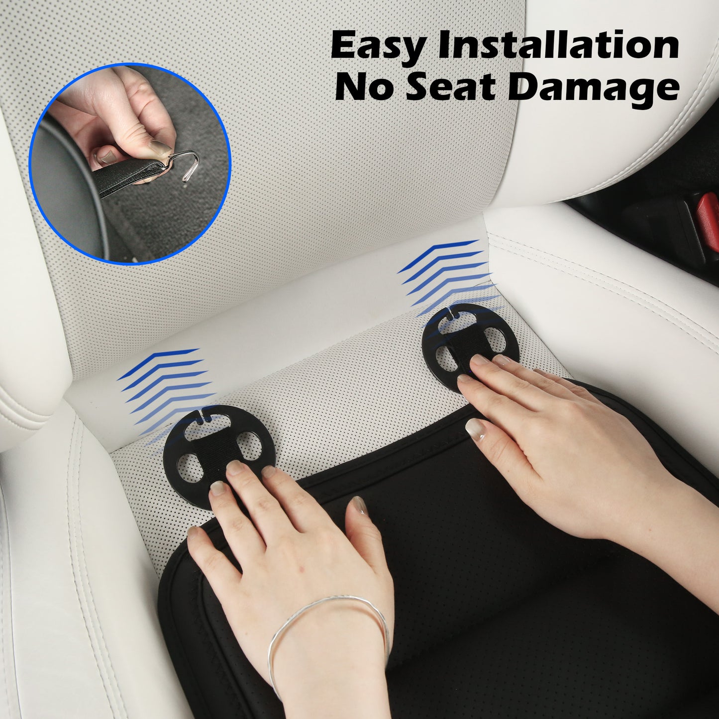 Car Seat Leg Extender Relieve Fatigue Car Seat Cushion with Leg Support for Long Driving, Memory Foam Legs Rest for Office Chairs Leg Support Cushion for Driver