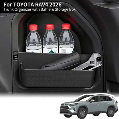 Trunk Side Panel for Toyota RAV4 2021-2026, ABS Material Anti-Slip & Wear-Resistant, Easy to Remove, Keep Your Trunk Organized, for RAV4 2026-2021 Accessories