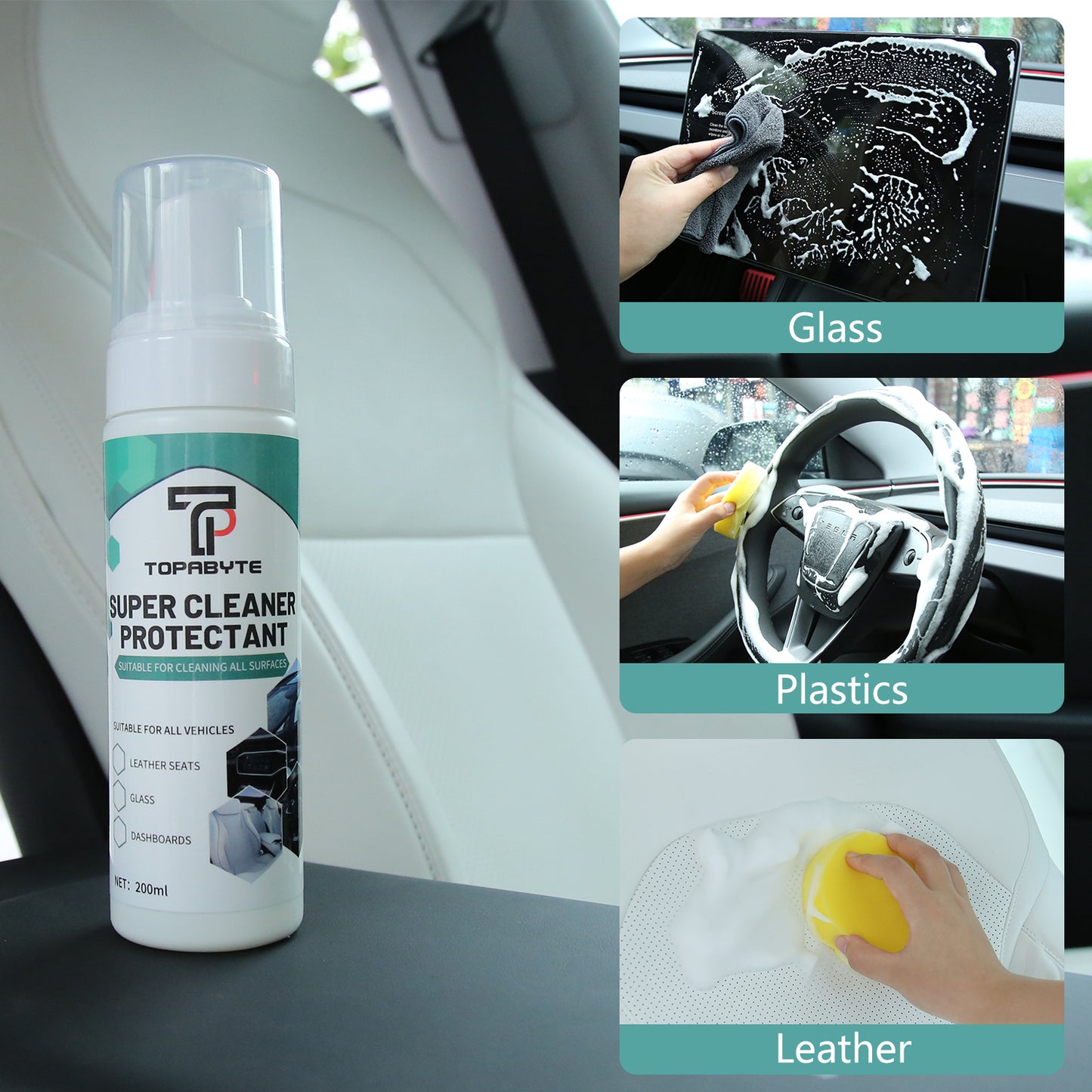 TOPABYTE Cars Total Interior Cleaner