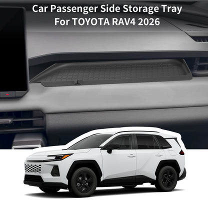 Silicone Passenger Storage Organizer Mat for Toyota RAV4 2026 Silicone Glove Box Organizer Tray Interior Compatible for RAV4 2026 Insert Accessories