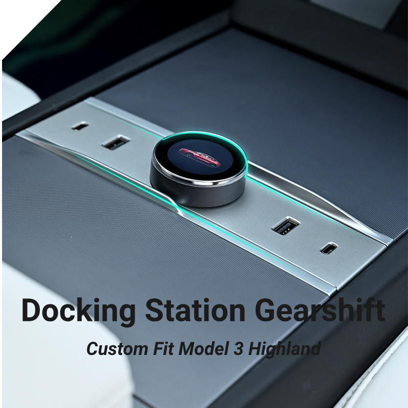 Pommeau de levier de vitesse rotatif intelligent TOPABYTE avec station d'accueil à 4 ports pour modèle 3 Highland